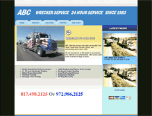 Tablet Screenshot of abcwrecker.com